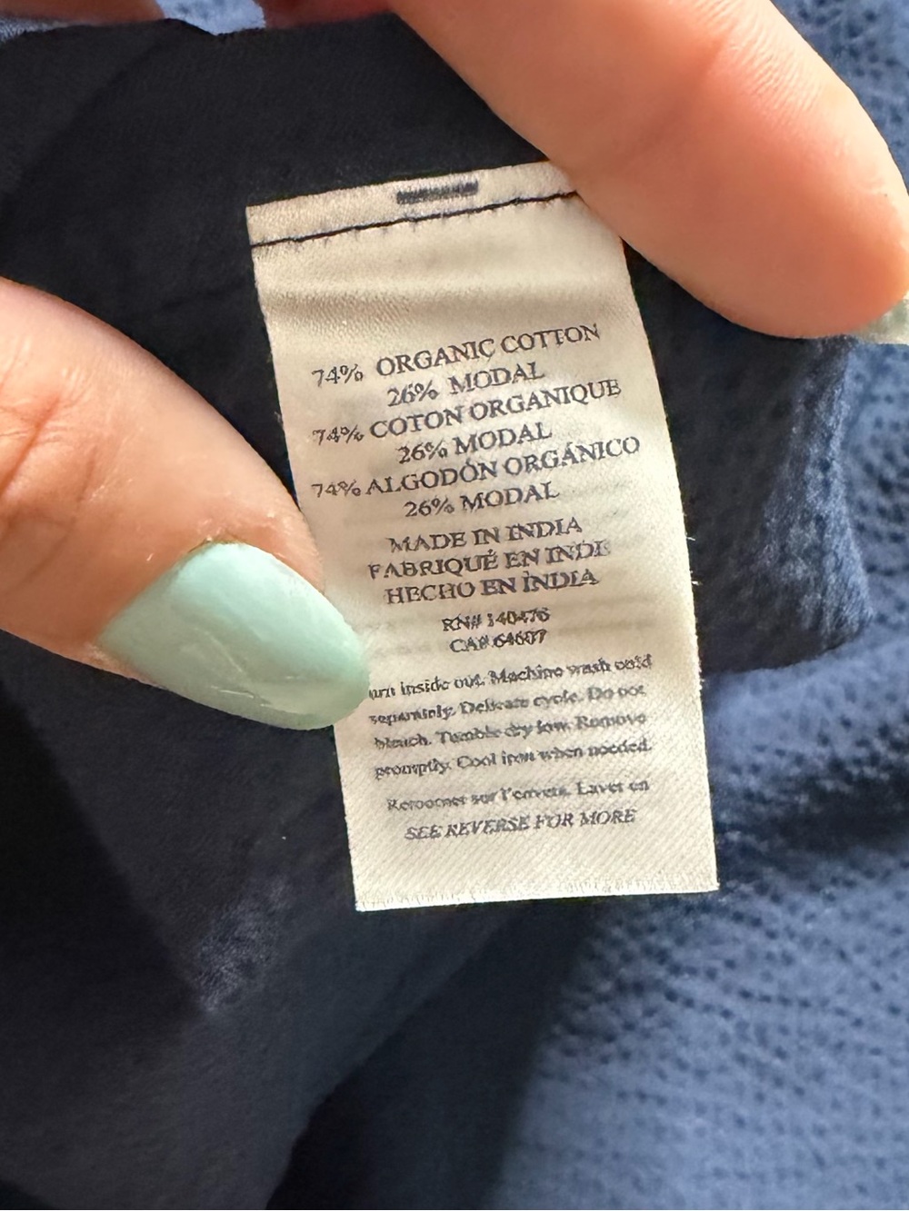 Faherty Bay Twist Seersucker Dress In Navy Size XL - Picture 3 of 5